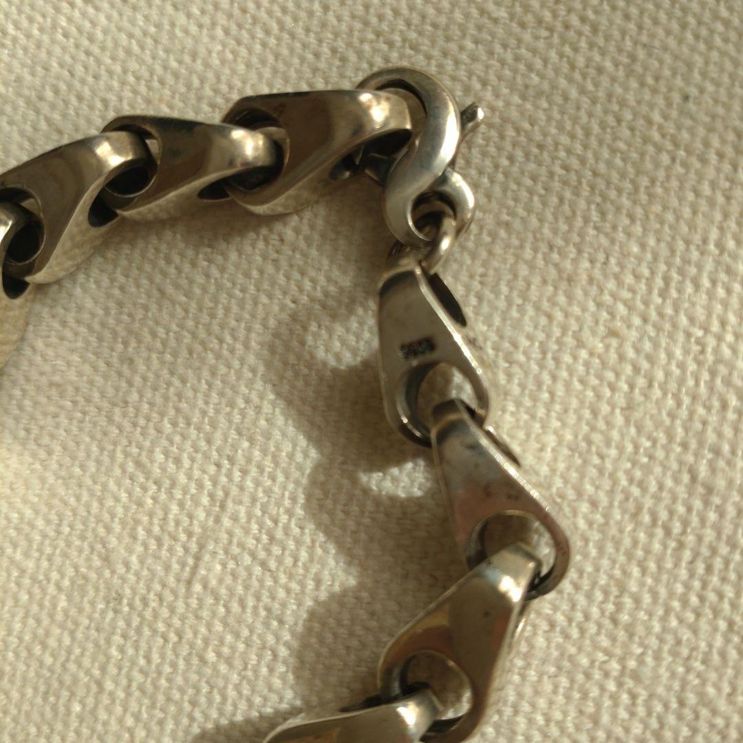 シルバーリンクチェーンブレスレット PPC刻印 パトリックコックス