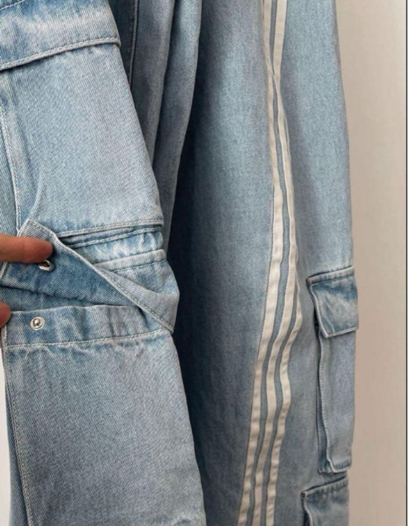 Adidas ADILLENUM 26サイズ デニムパンツ ブルー JY4515 - メルカリ