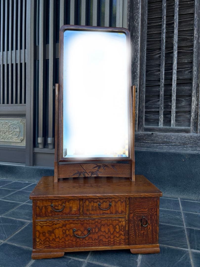 最終価格】鏡台 ドレッサー 昭和レトロ 大正レトロ 和家具 - メルカリ