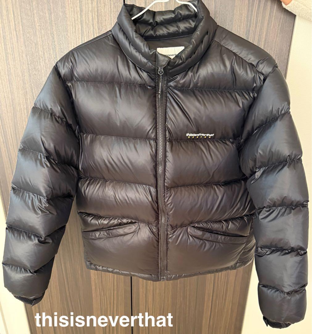美品 thisisneverthat ネバザダウン 黒 S ダウンジャケット セール】DSN Down Puffer Jacket（ダウンジャケット/コート
