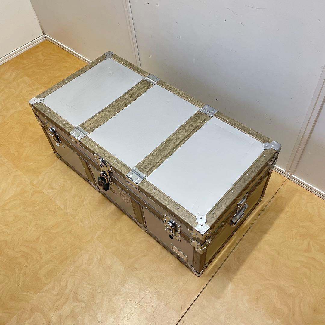 ビンテージ アルミ トランク 船舶 収納 箱 ケース ボックス