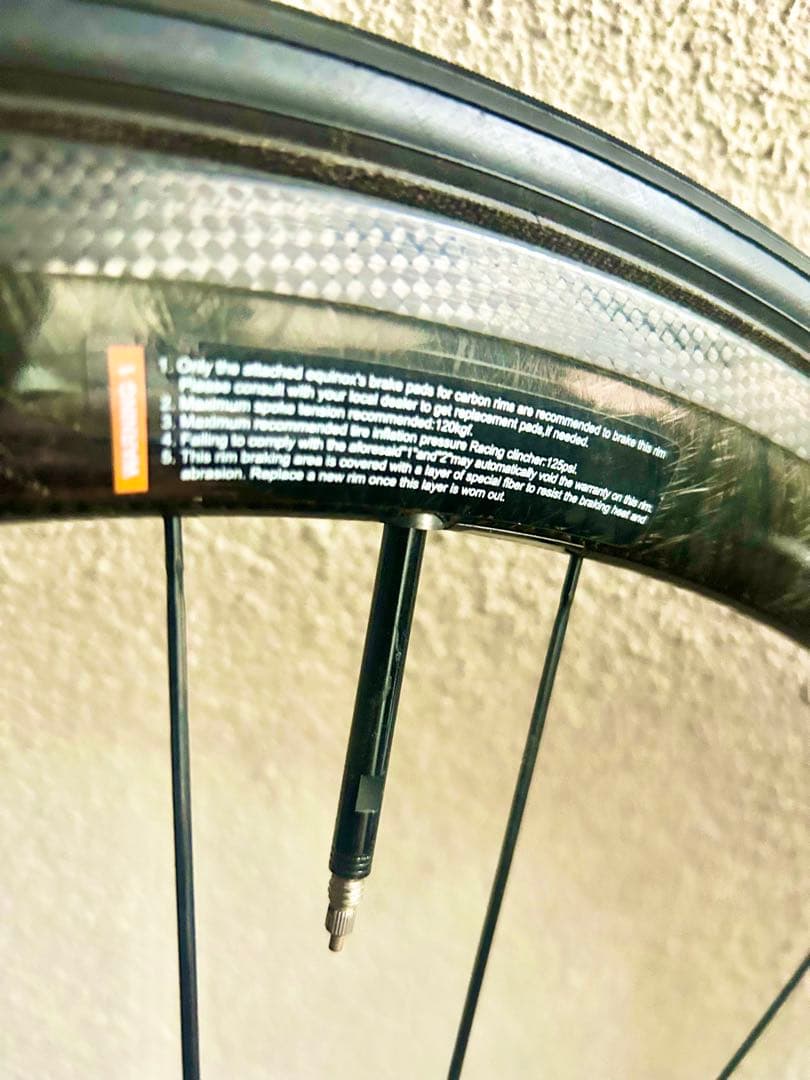 ◇TNIハブ仕様Carbonカーボンホイール後輪＆チューブラータイヤ付き◇