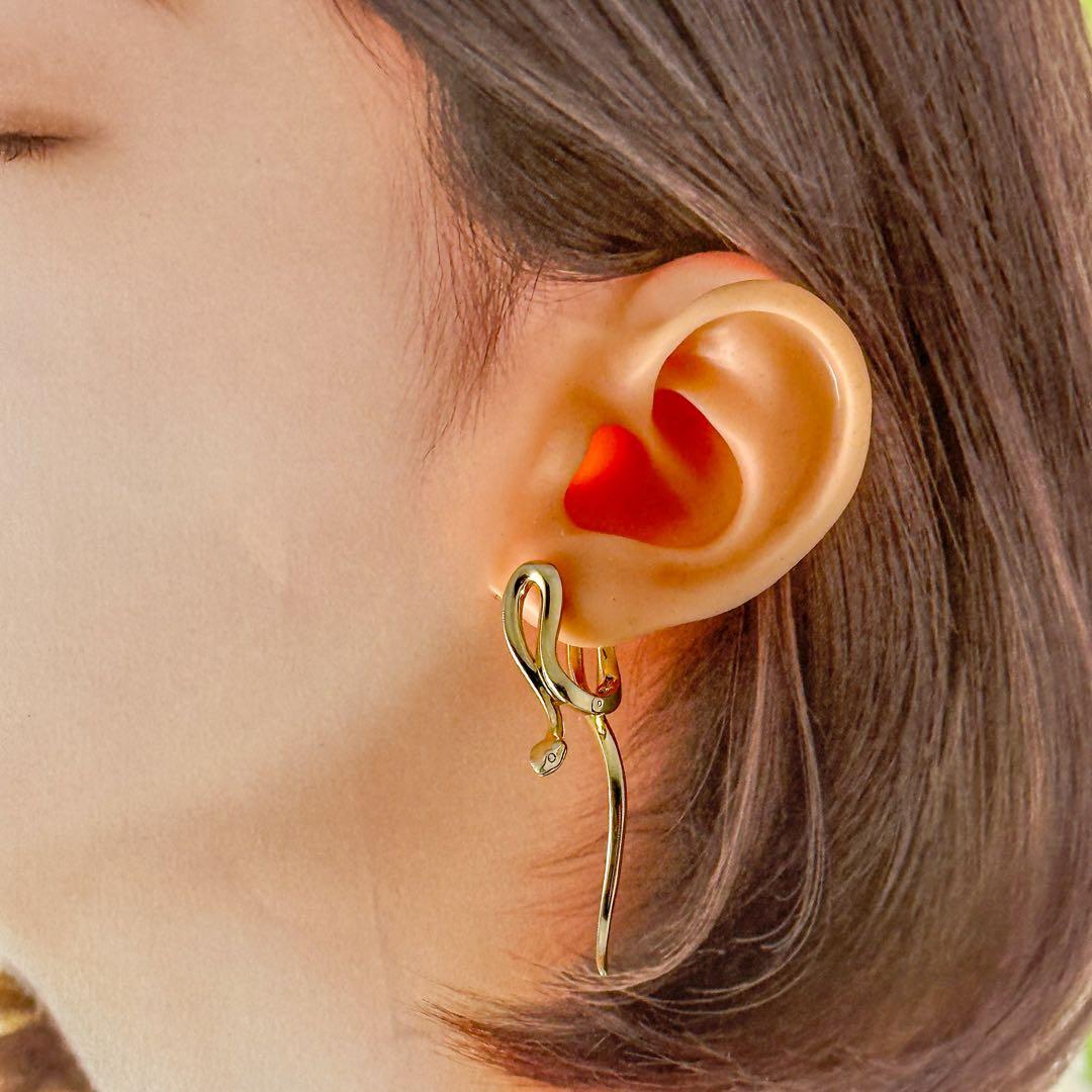 Jusitin Davis ラビリンス ゴールドフィニッシュ ピアス スネーク