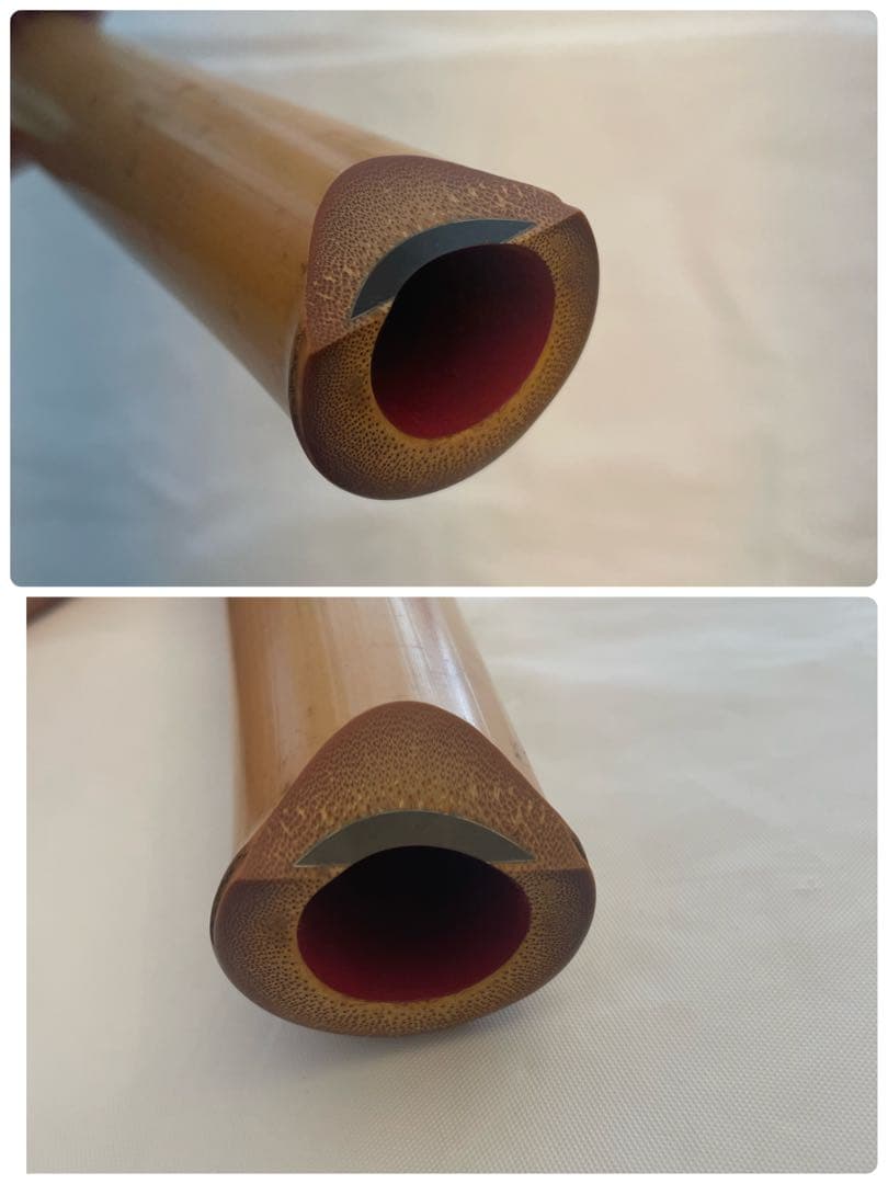 ➁超希少 小林 一城 尺八 銘二印 銀歌口 楽器