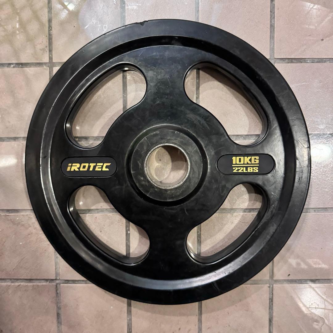107.5kg IROTEC ラバー 50mm オリンピック プレート 12枚
