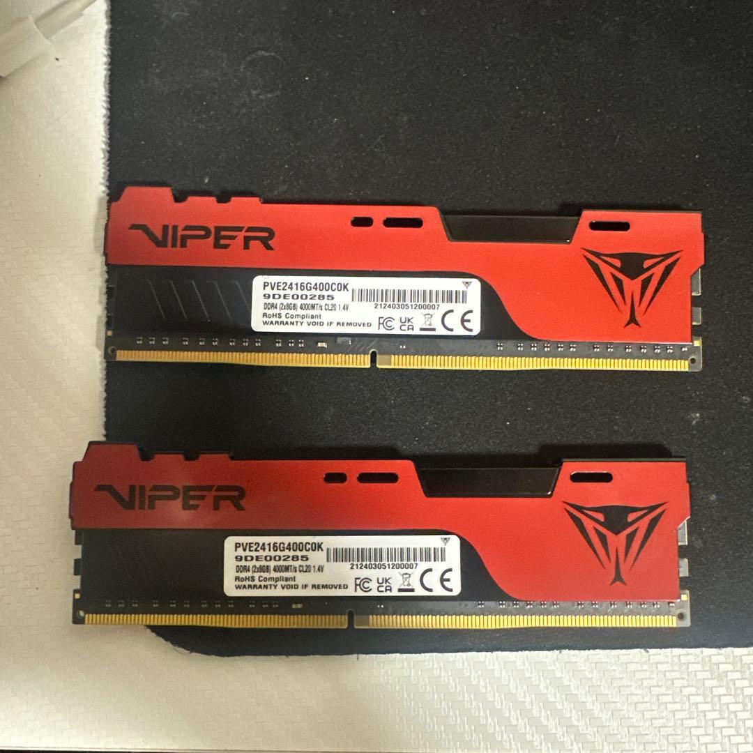 慶*喜様 Viper PVE216G400C8K 16GB DDR4 4000M 慶*喜様 Viper PVE216G400C8K 16GB DDR4 4000M Patriot Viper Elite II