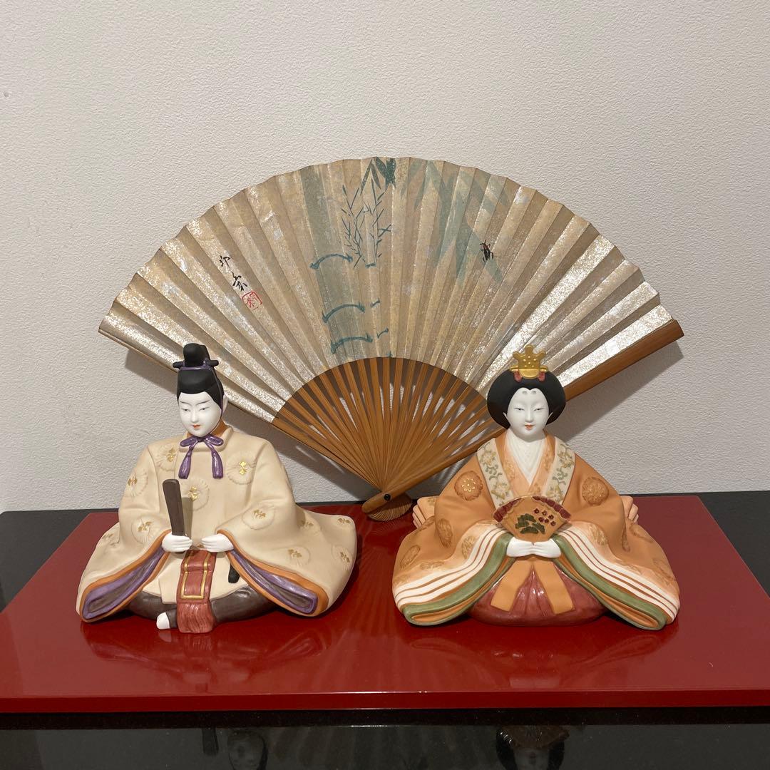 のりたけ謹製 陶器びな 雛人形 お内裏様 お雛様 ビンテージ SKC6236789540