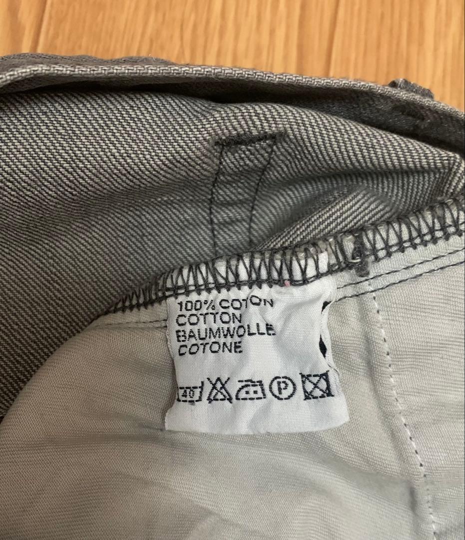 ディオールオム エディ期 グリッターコーティング デニム グレー 33