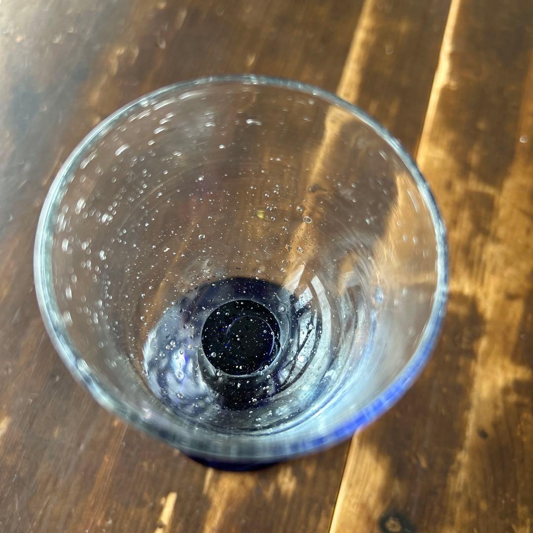 ガラス作家 ミネウチモネ 1点もの 綺麗なイエローグラス 作家物 小さめ