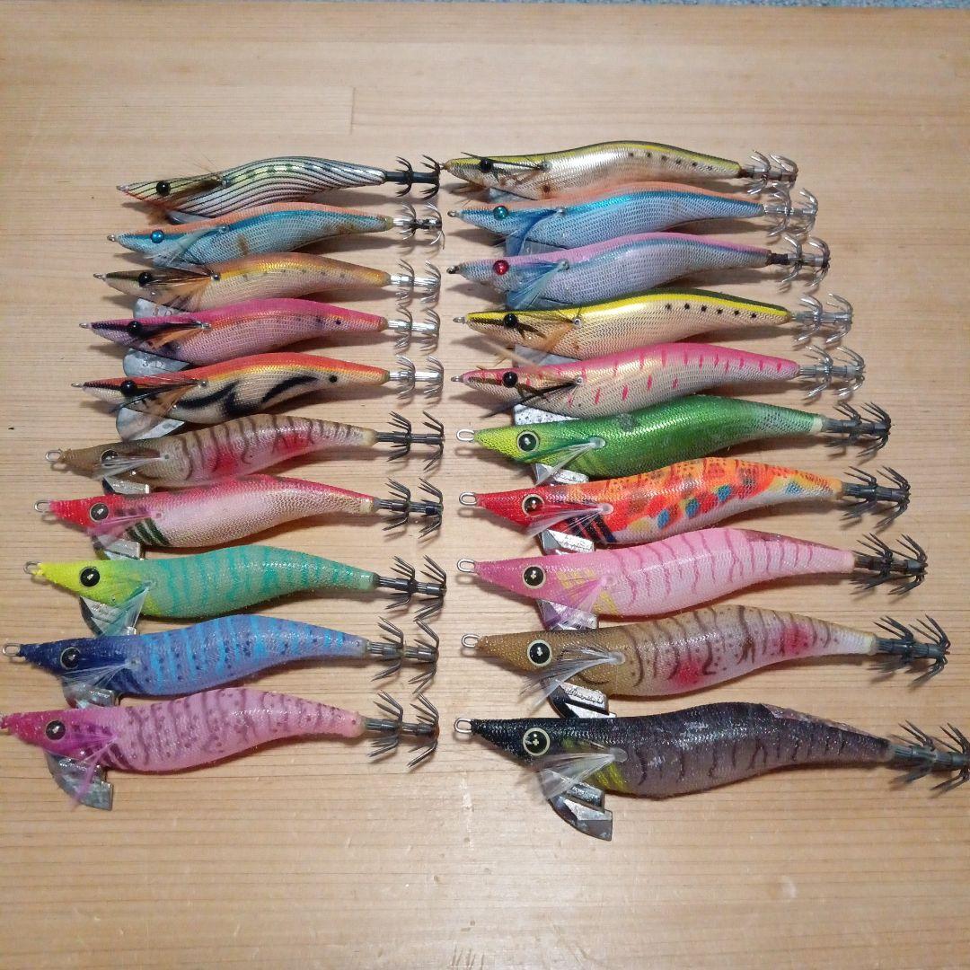 残り1組早い者勝ち ハヤブサ FINA 秋イカ エギ 3.0 3.5号 20本の