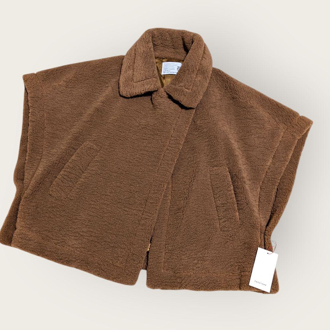 未使用 PASSIONE パシオーネ テディベアファコート ブラウン 38 - メルカリ