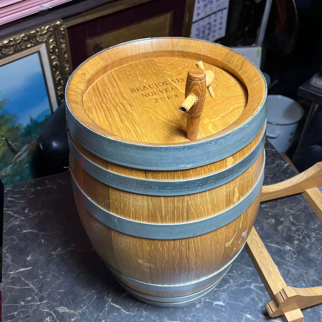 ボジョレヌーボー樽、 2008年ボジョレヌーボー樽、 木樽、 ワイン樽 ボジョレヌーボー樽、 2008年ボジョレヌーボー樽、 木樽、 ワイン樽