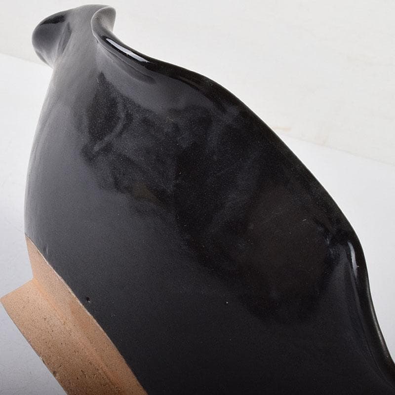 中国 吉州窯 黑釉 木葉天目茶碗 輪花鉢 C 6919