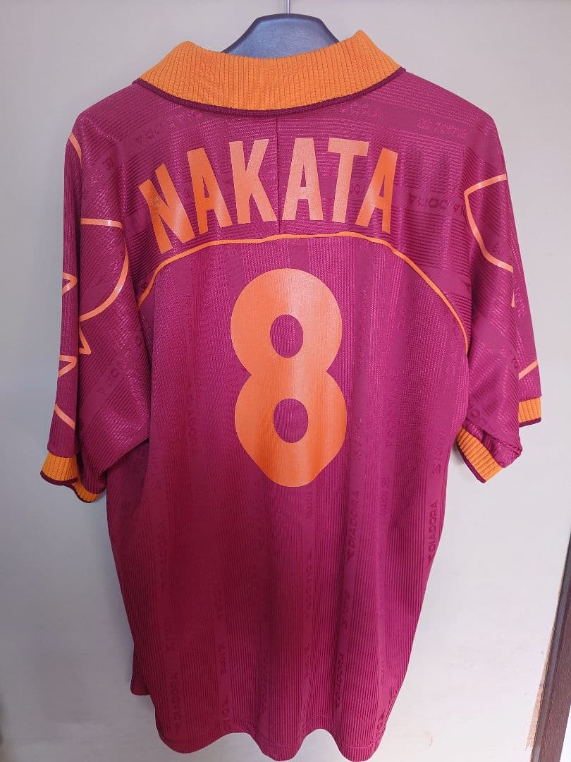 DIADORA社正規品☆新品☆タグ付☆中田英寿☆ユニフォーム☆セリエＡ☆ローマ☆ DIADORA ASローマ 99/00 中田英寿サイン入りユニフォーム M 新品