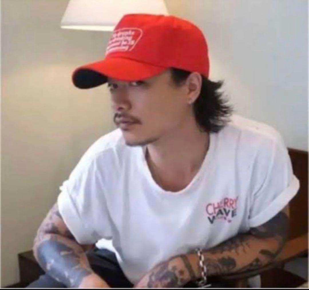 希少 tatoo studio yamada キャップ レッド 山田蓮着用 - メルカリ