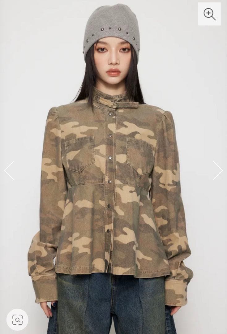 完売商品 laguagem PEPLUM CAMO トップス LAGUA GEM | PEPLUM CAMO トップス (シャツ・ブラウス ) |SHEL'TTER
