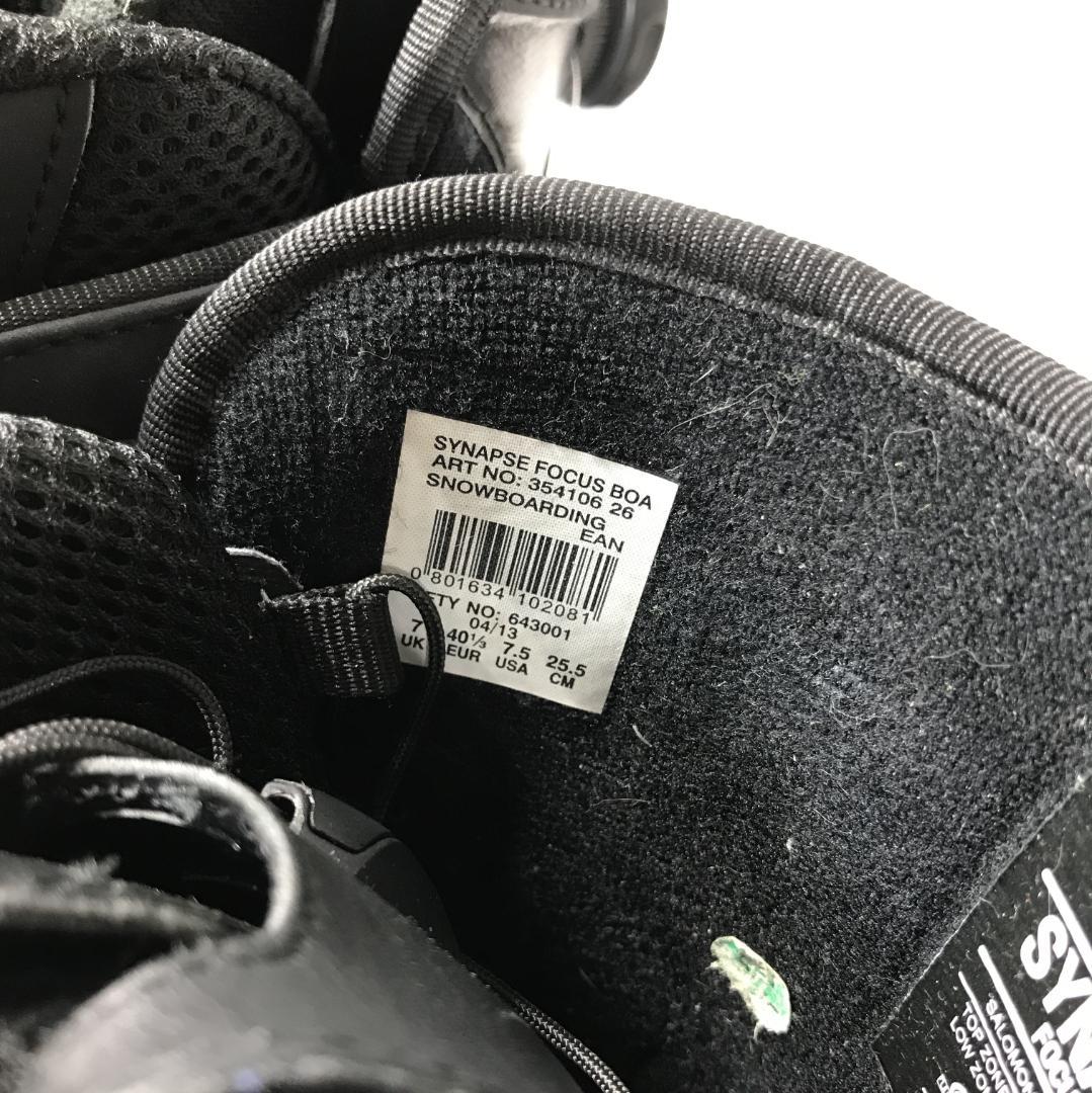 【美品】SALOMON SYNAPSE FOCUS BOA 25.5cm