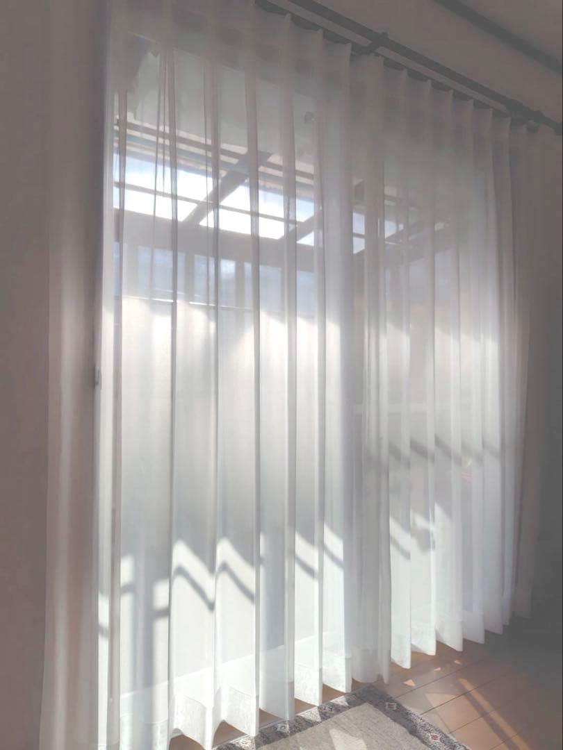 【ヤマセミ】KAWASHIMA SELKON ホワイト レースカーテン 川島織物セルコン レースカーテン オーダー 洗濯可能 防炎 遮熱