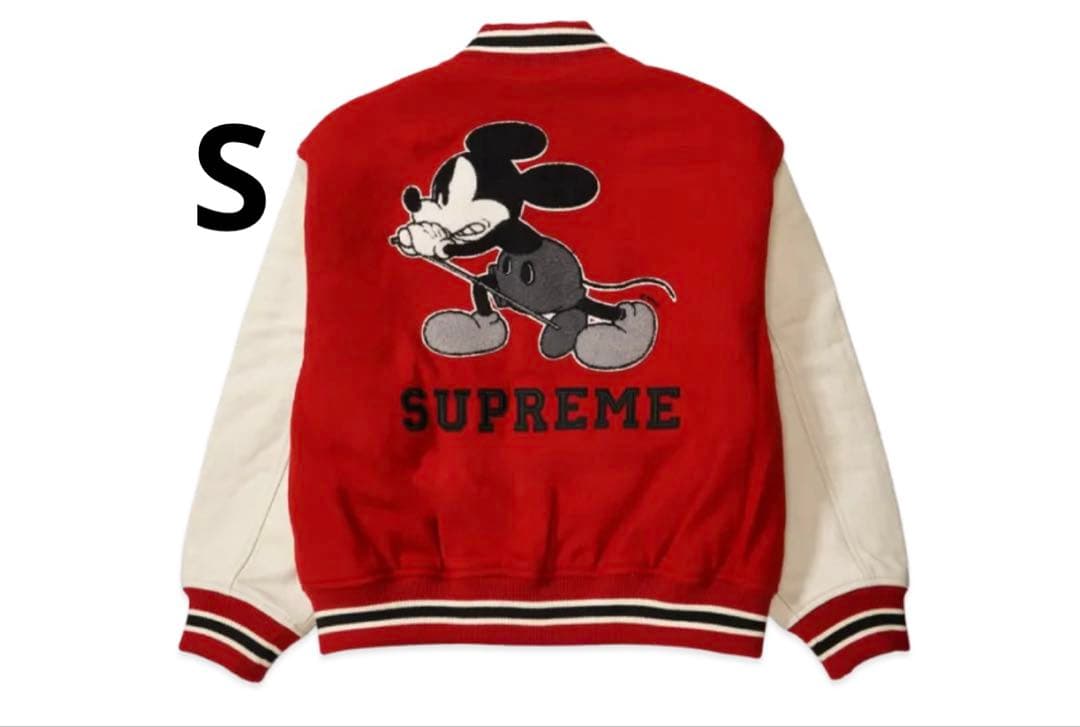 シュプリーム x ナンバーナイン x ミッキーマウス バーシティ ジャケット Buy Supreme x Number (N)Ine x Mickey Mouse Varsity Jacket 'Black