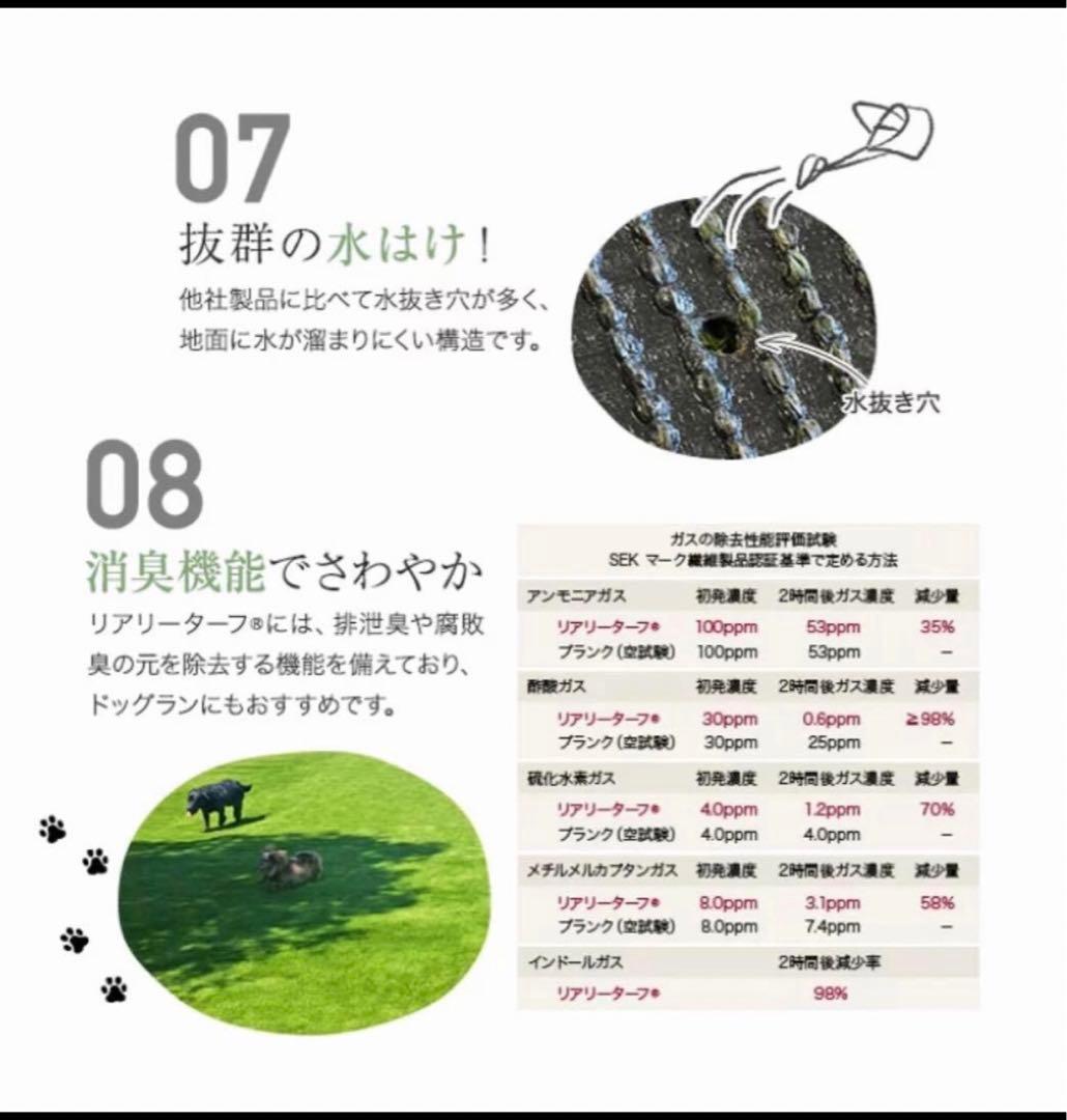 【未使用品】人工芝　リアリーターフ ヨーロピアンロング40mm 1m×7.2m