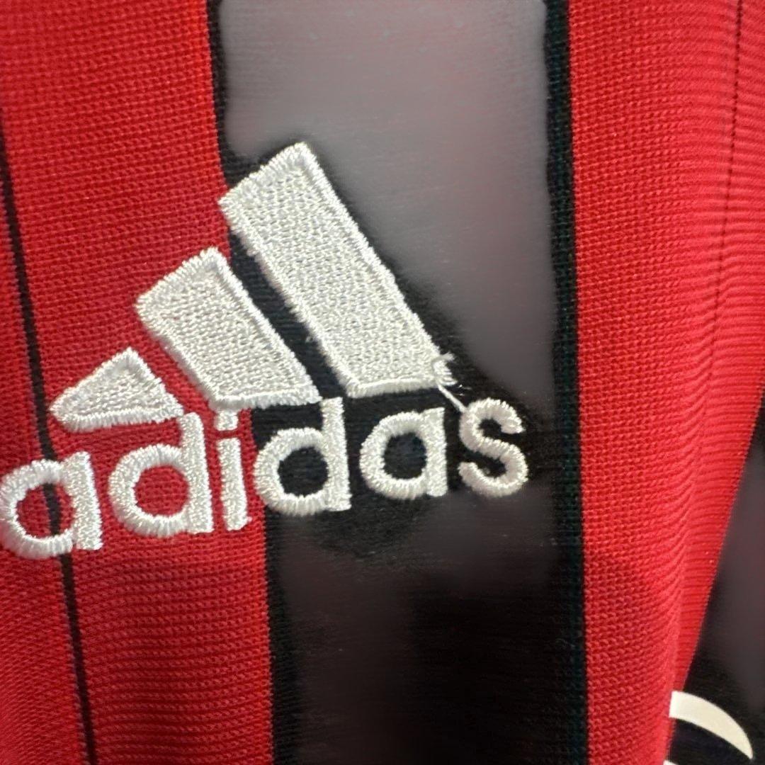 ACミラン adidas 長袖 UCLユニフォーム 4XO赤黒 - メルカリ