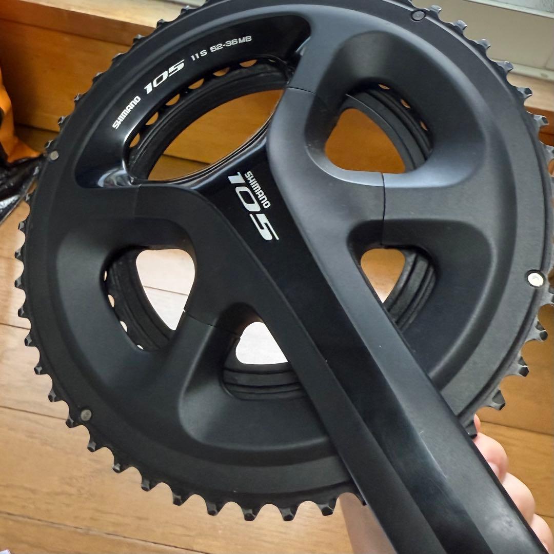 T*u様 Shimano 105 クランク 11S 52-36T 172.5mm