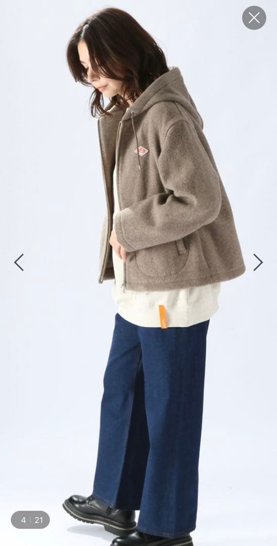 DANTON (ダントン) ウールパイルフードジャケット アウター - メルカリ