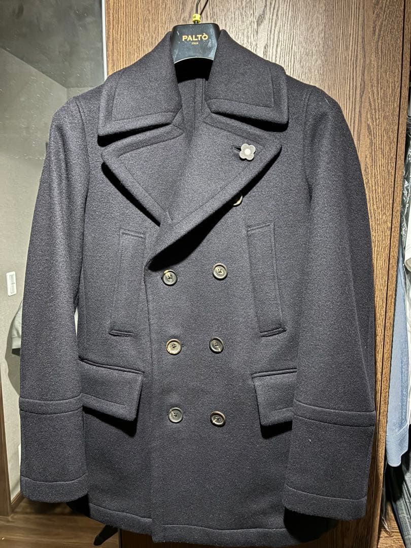 LARDINI ラルディーニ ピーコート ネイビー 44 Mサイズ相当 - メルカリ