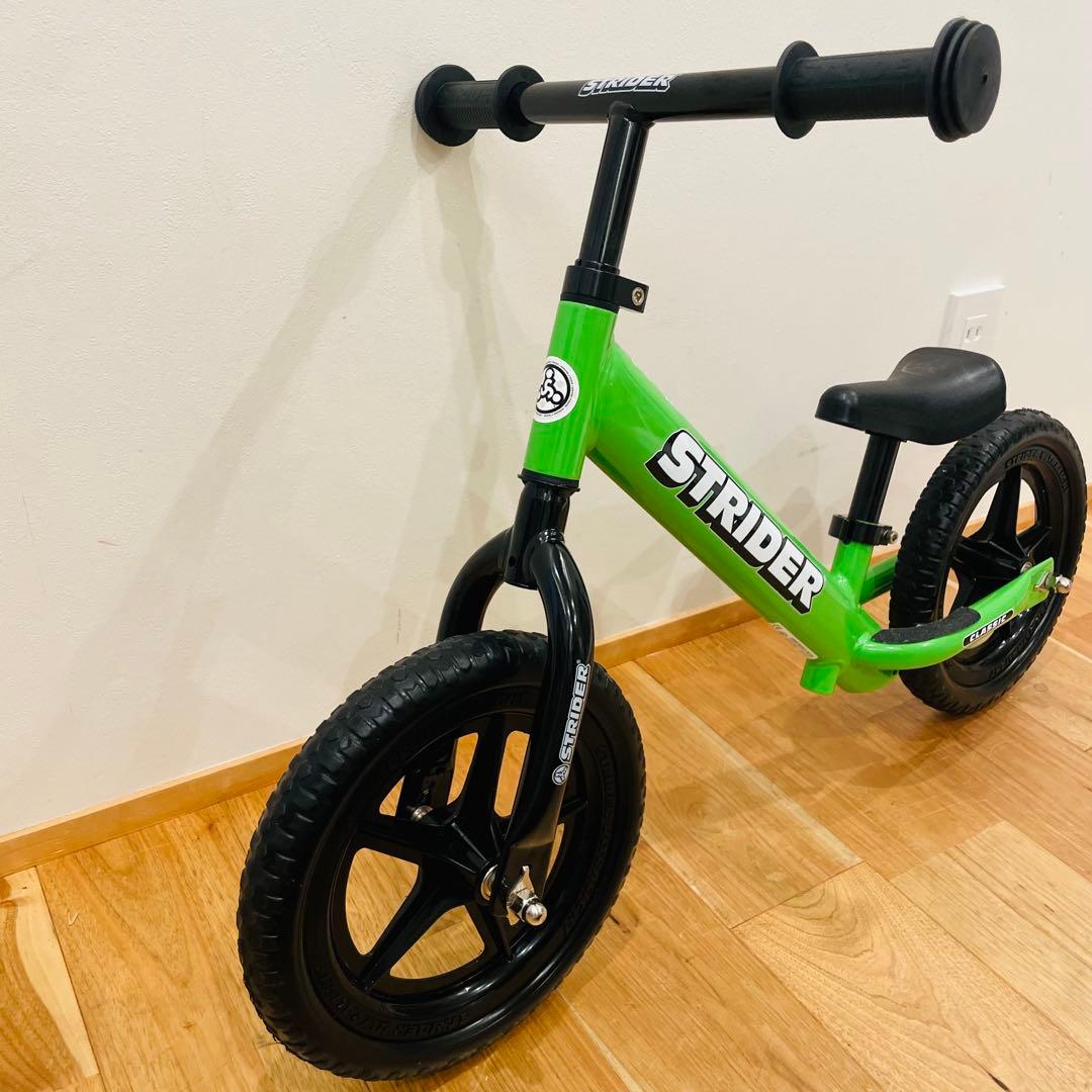 ストライダー バランスバイク 緑 キックバイク 自転車 子供 - メルカリ
