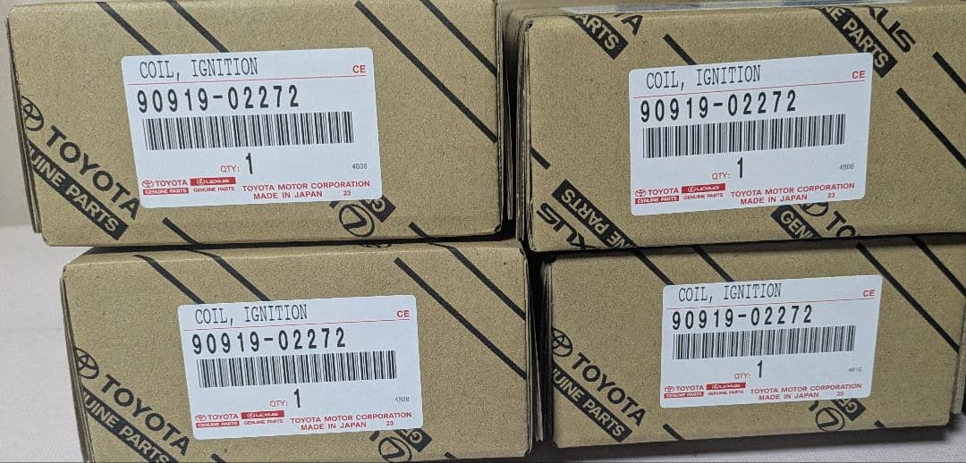 トヨタ 純正 イグニッションコイル4本セット 90919-02272