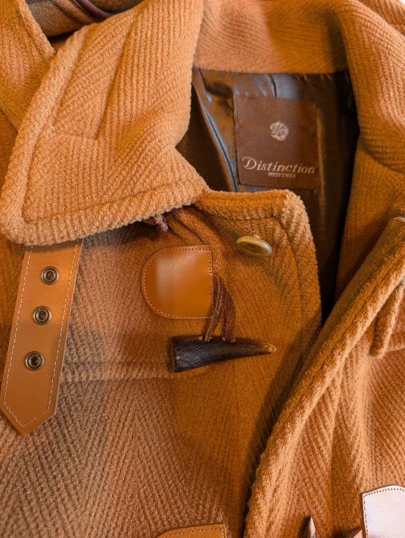 ディスティンクションメンズビギ ダッフルコート キャメル イタリア製