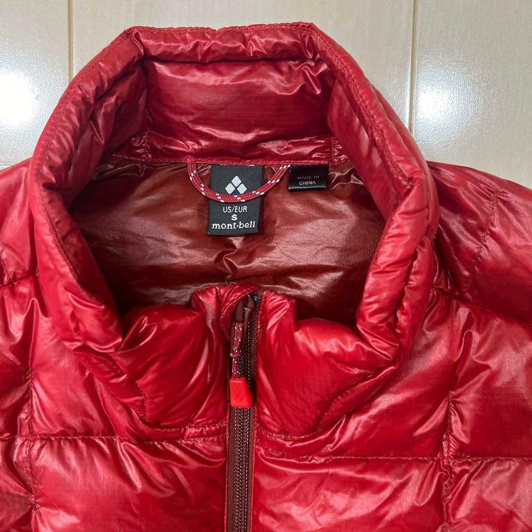 モンベル USスペリオダウンジャケット メンズS(USサイズ)レッド - メルカリ