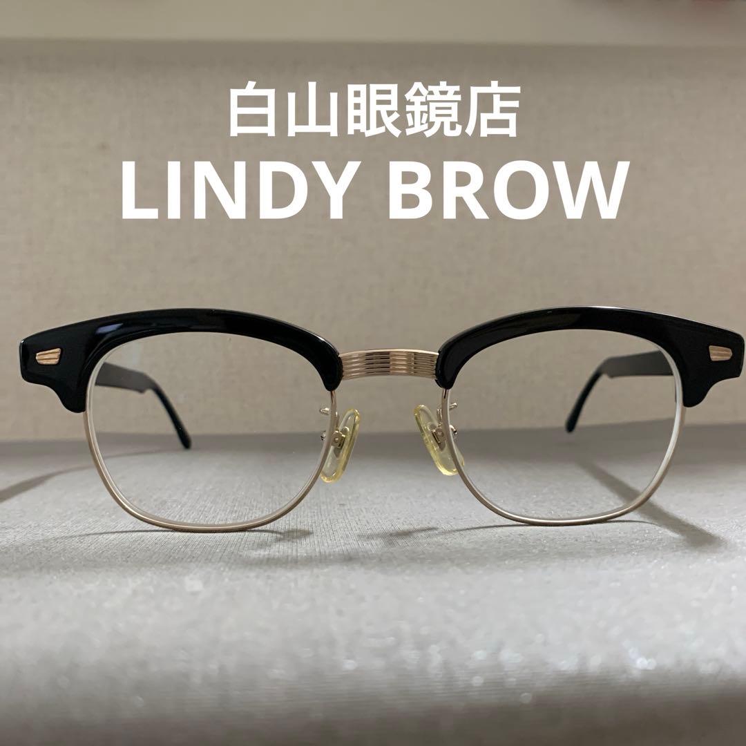 美品】白山眼鏡店 LINDY BROW サーモントブロー A3 黒×ゴールド - メルカリ