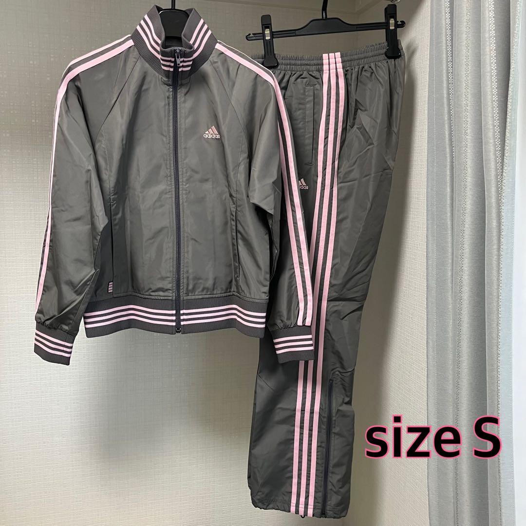 【美品】adidas アディダス　セットアップ　上下セット　裏メッシュ　Ｓ duc68_01.jpg