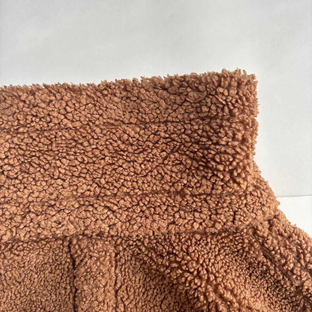 FRAMeWORK ボアポンチョ ボアコート キャメル - メルカリ