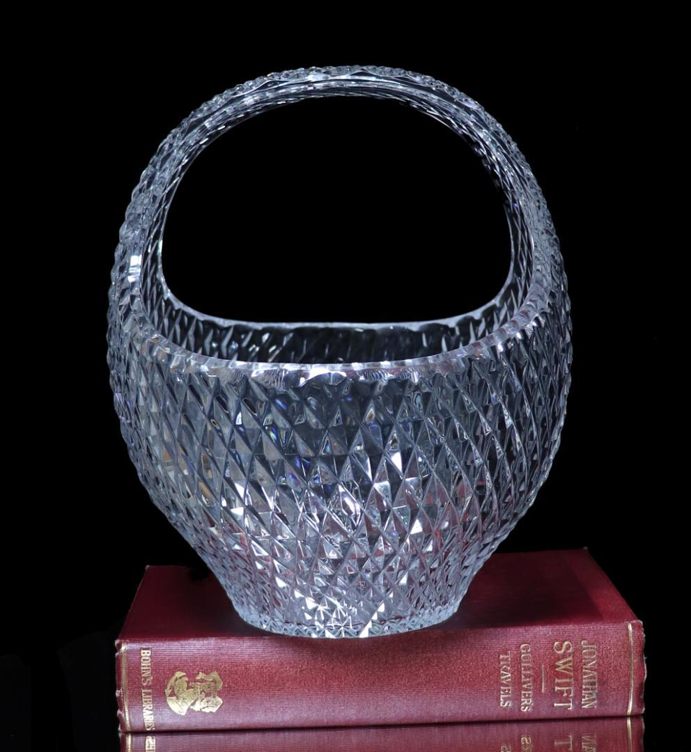 オールド・バカラ 稀少サイズ 特大 バスケット 1.6kg 20cm 菱形カット