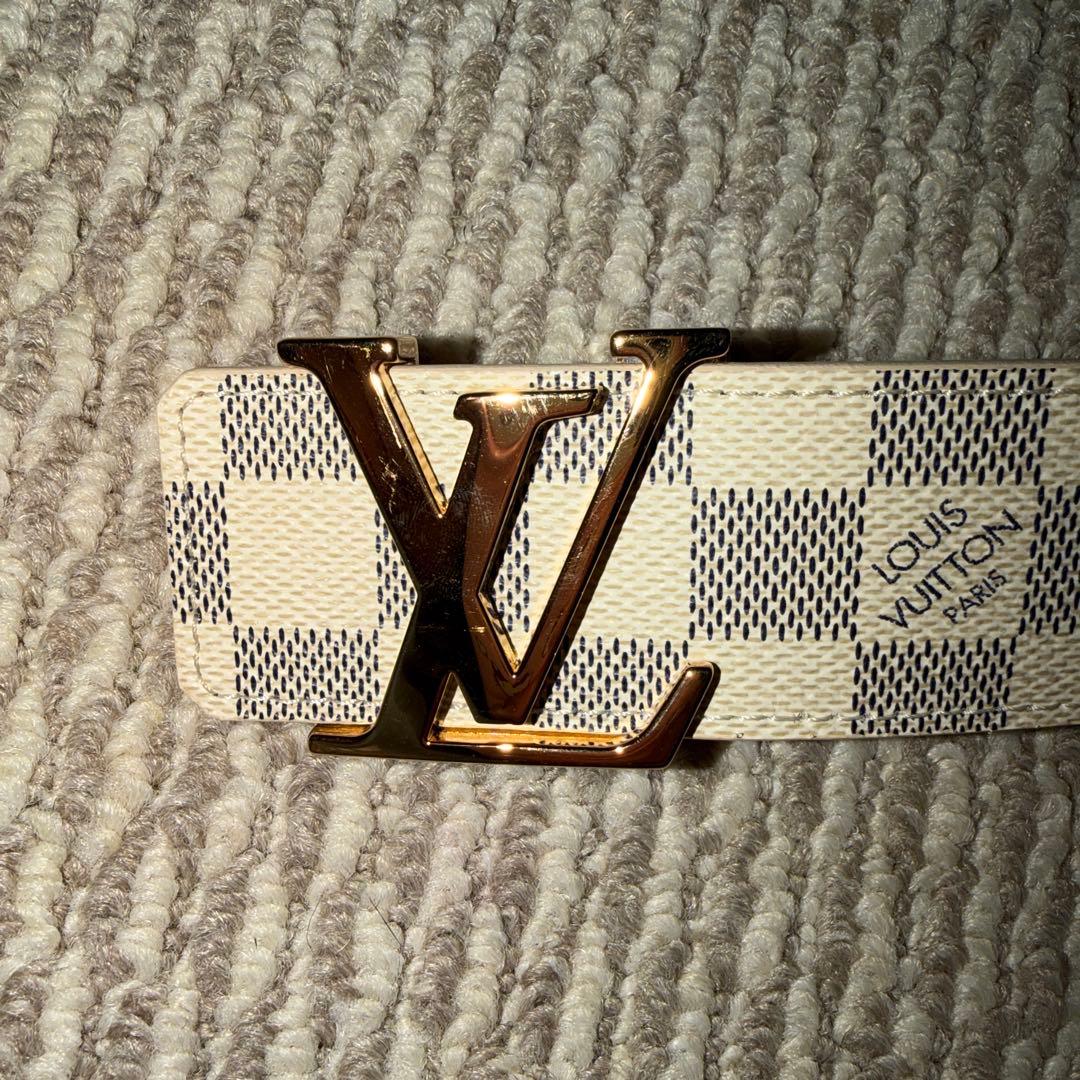Louis Vuitton ダミエ ベルト ゴールドバックル - メルカリ