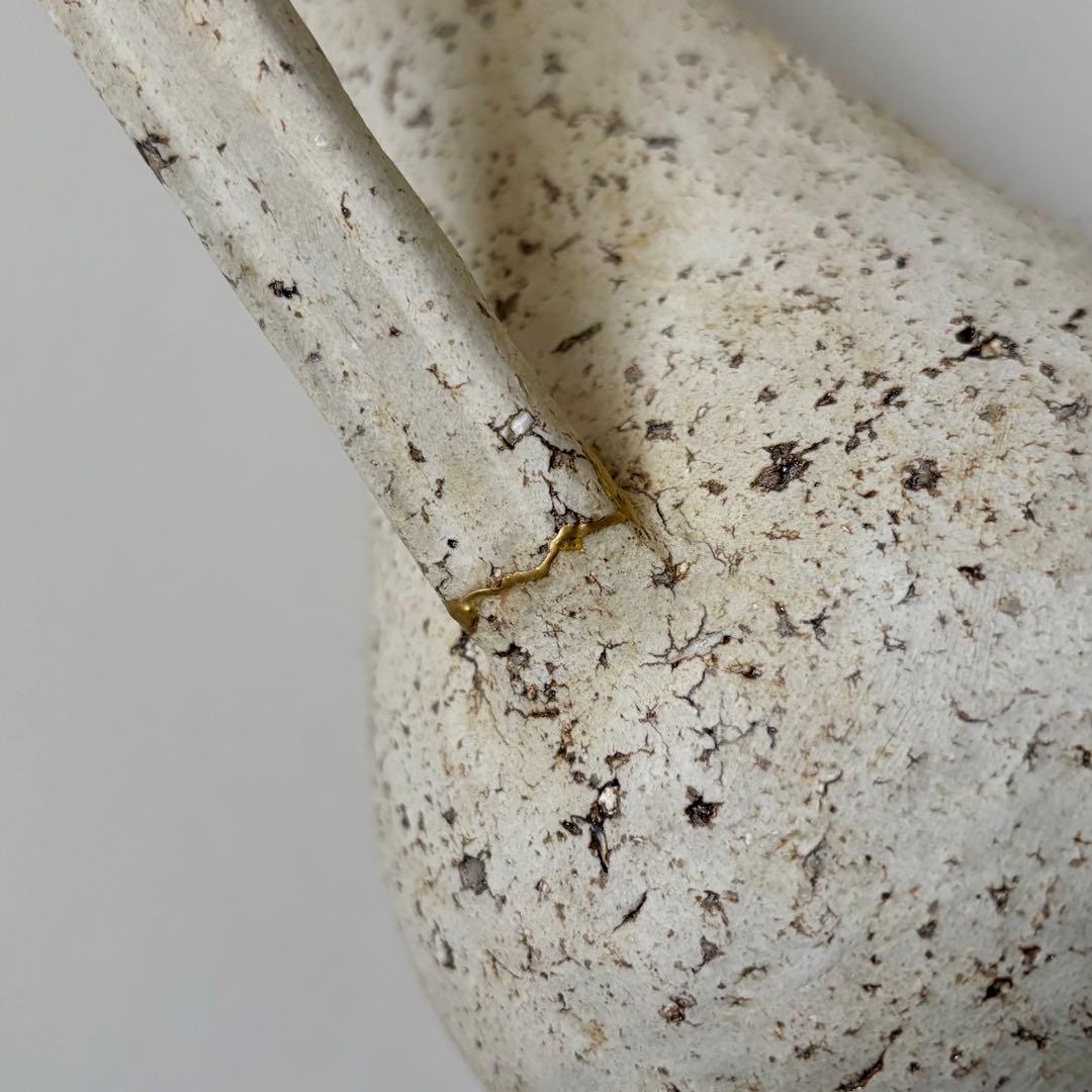 未使用品 内田京子 加彩 ピッチャー 花器 花瓶 フラワーベース 内田鋼