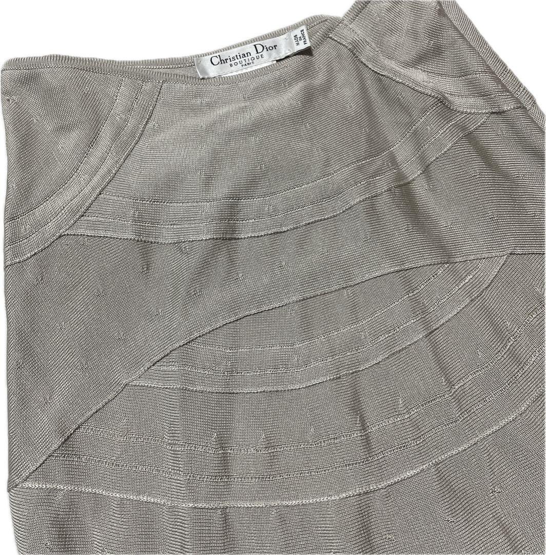 ⑫美品 クリスチャンディオール ガリアーノ期 スカート シルク100