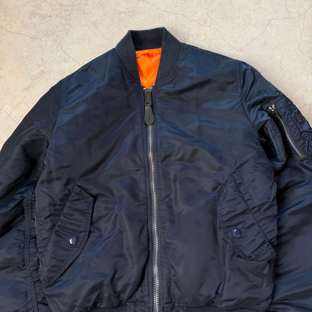 ALPHA アルファ リバーシブル MA-1 短丈 ダークネイビー