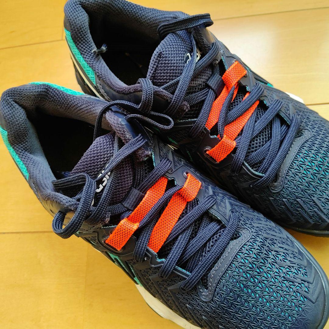 asics　バドミントンシューズ　24.0cm ネイビー