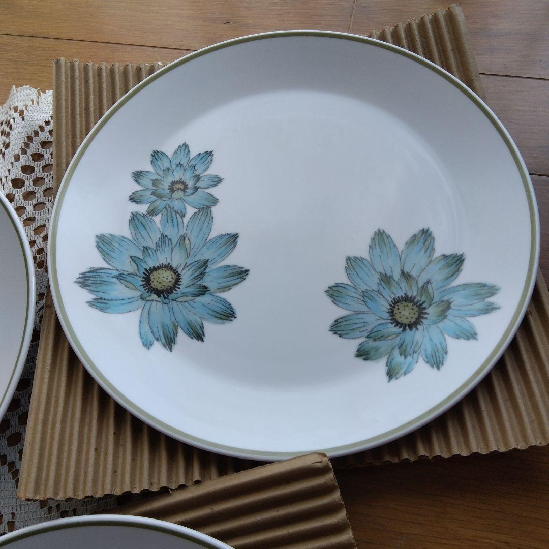 ノリタケ 青い花柄皿 5枚セット - メルカリ
