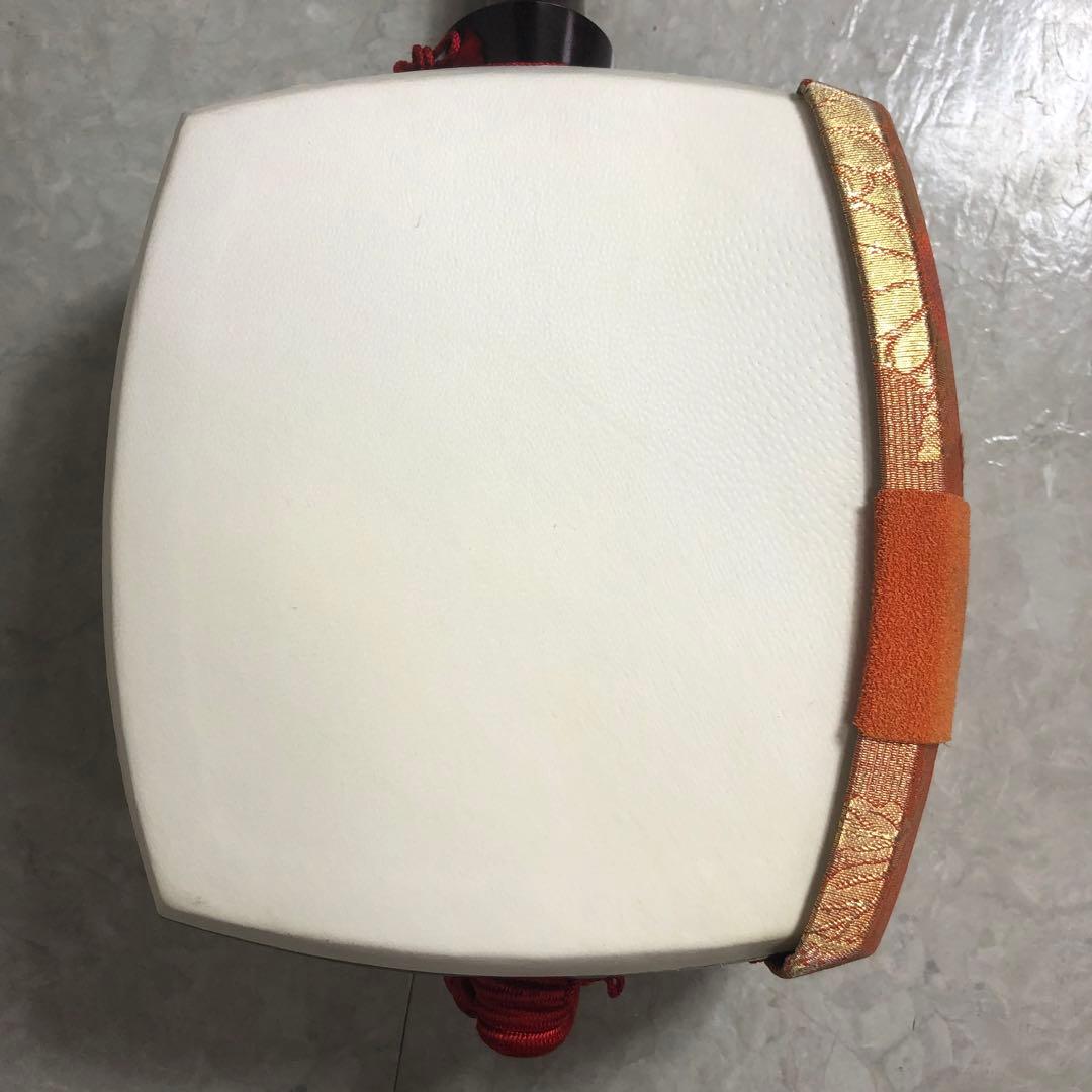 中棹三味線 子持ち綾杉胴 金細 2本溝 東さわり 3分割