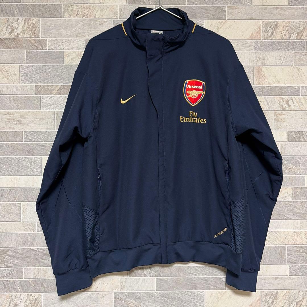 00s NIKE アーセナル トラックジャケット ジャージ メッシュ L 希少 NIKE（ナイキ） 00s NIKEナイキ Arsenal Fly Emirates アーセナル刺繍