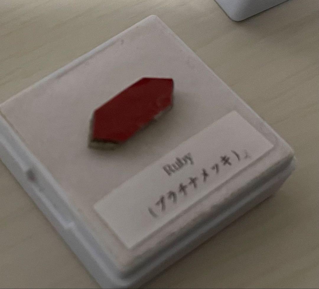 専用 サウンドストーン 18KGP プラチナメッキ ルビー