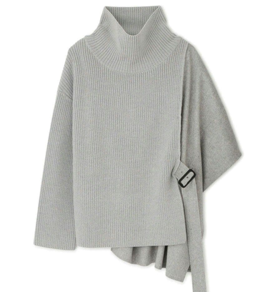 Adore フラノドッキング ニット ポンチョ
