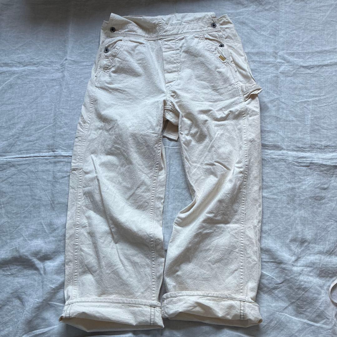 GO TO HOLLYWOOD ホワイトデニムオーバーオール 160 - パンツファッション