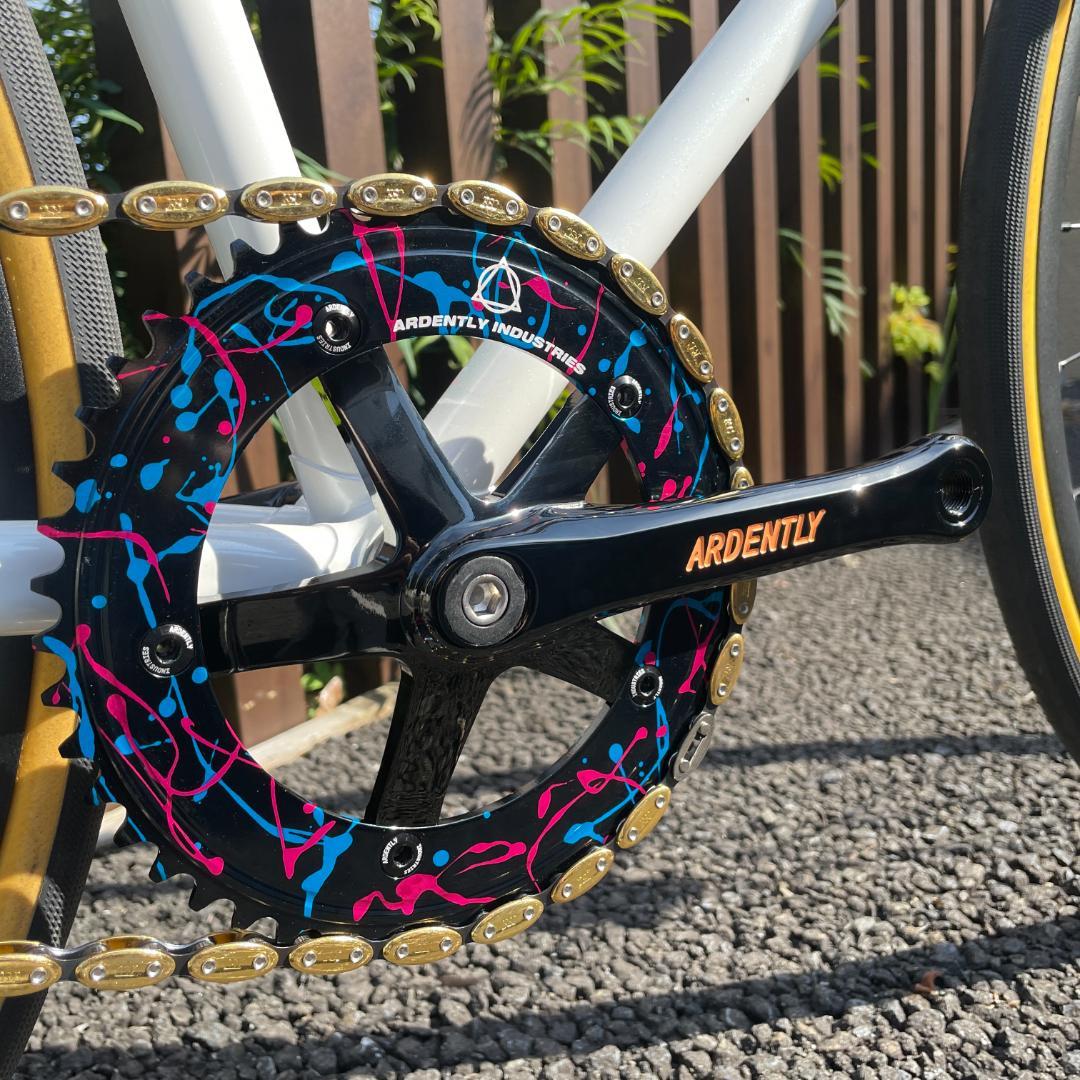 新品】ARDENTRY ピスト用クランク ブラック 65㎜ 144PCD