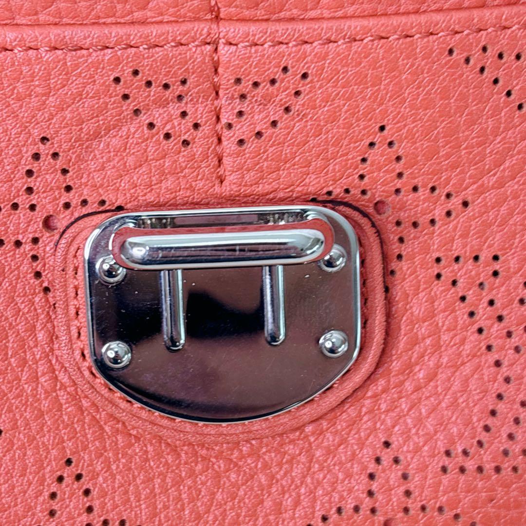 LOUIS VUITTON オレンジ レッド 長財布 シルバー金具 イリス