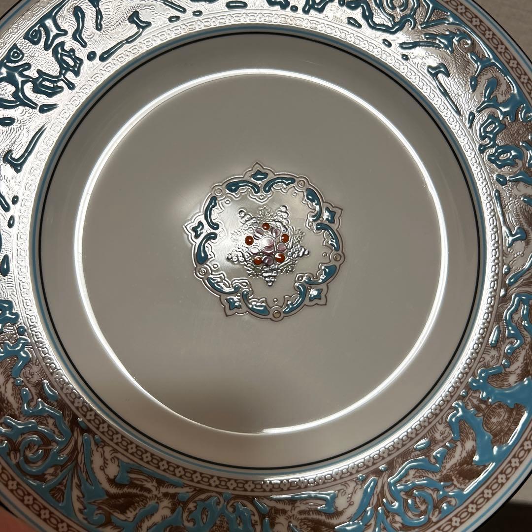 ウェッジウッド　フロレンティーン　ターコイズ　ディナープレート　22.5cm